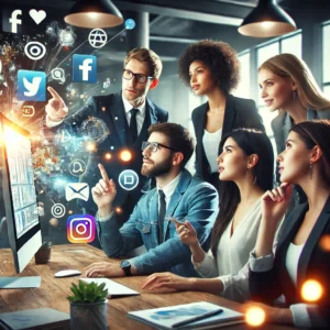 Un equipo de marketing digital analizando las tendencias seo 2025
