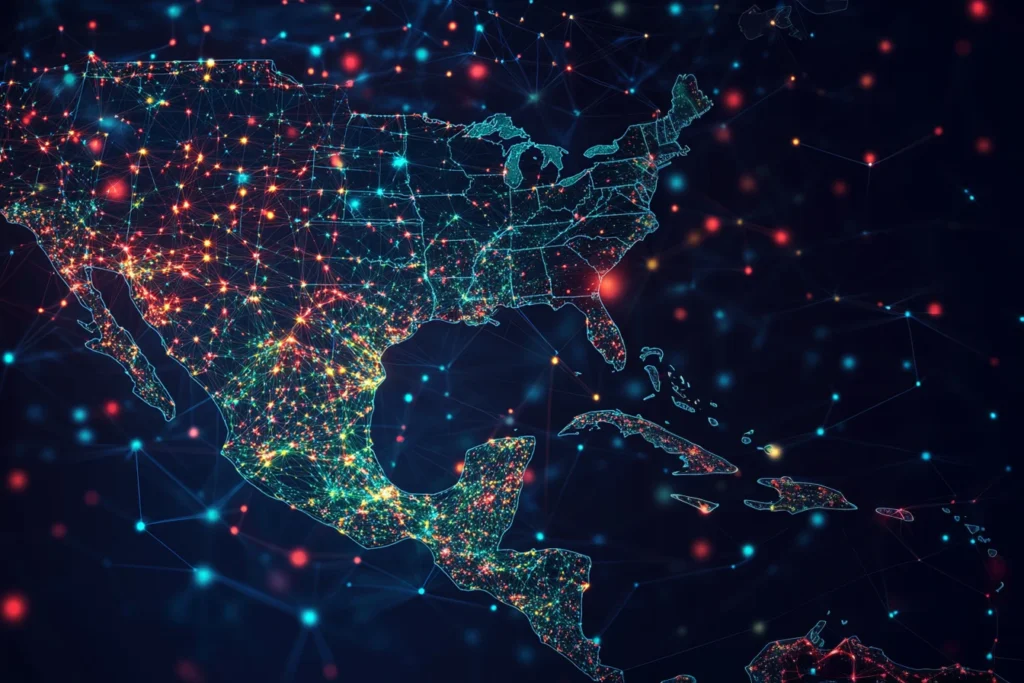 Un mapa digital mexico ilustrando el posicionamiento web CDMX